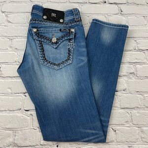 Miss Me Cuffed Skinny Jeans Size 28